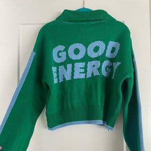 zip up sweater 💚